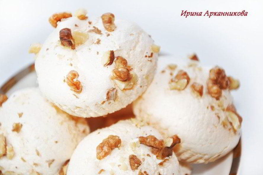 Рецепт безе с грецким орехом
