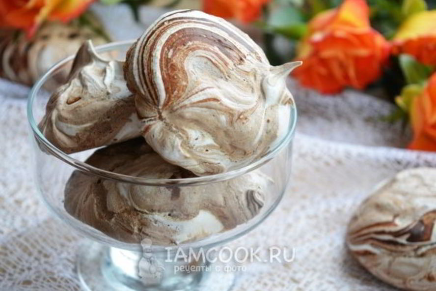 Рецепт безе с шоколадом