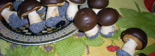 грибки из безе. Шаг 9