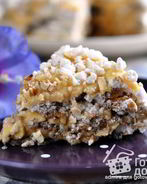 Ореховый торт-безе с заварным кремом