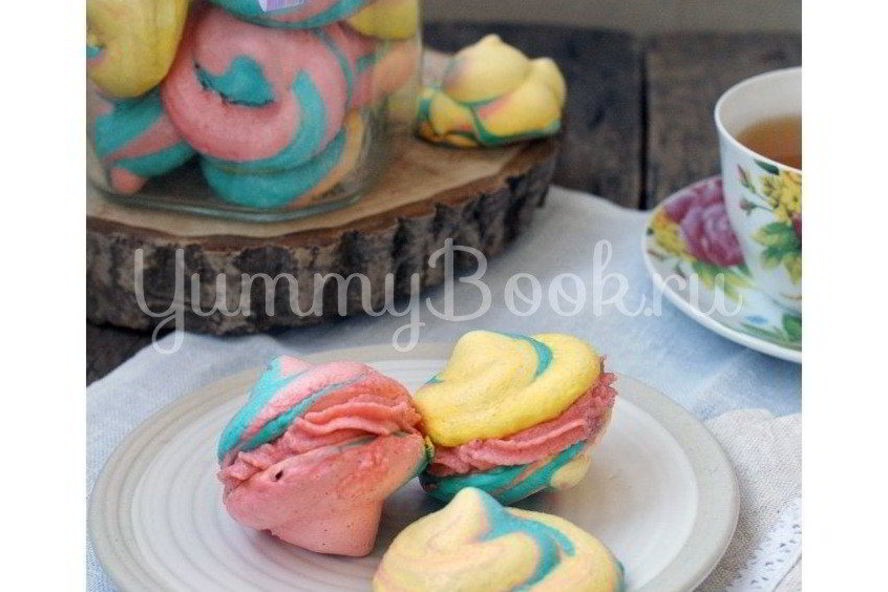 Рецепт разноцветного безе