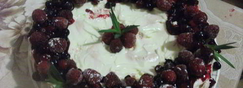 торт-безе рождественский венок. Шаг 13