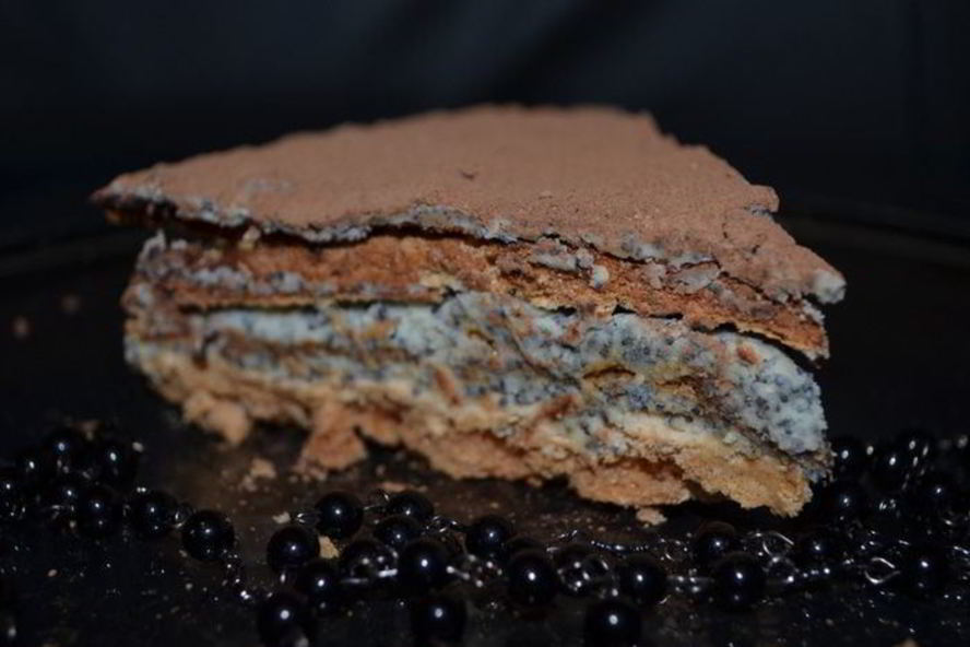 Рецепт торта-безе с маково-сливочным кремом