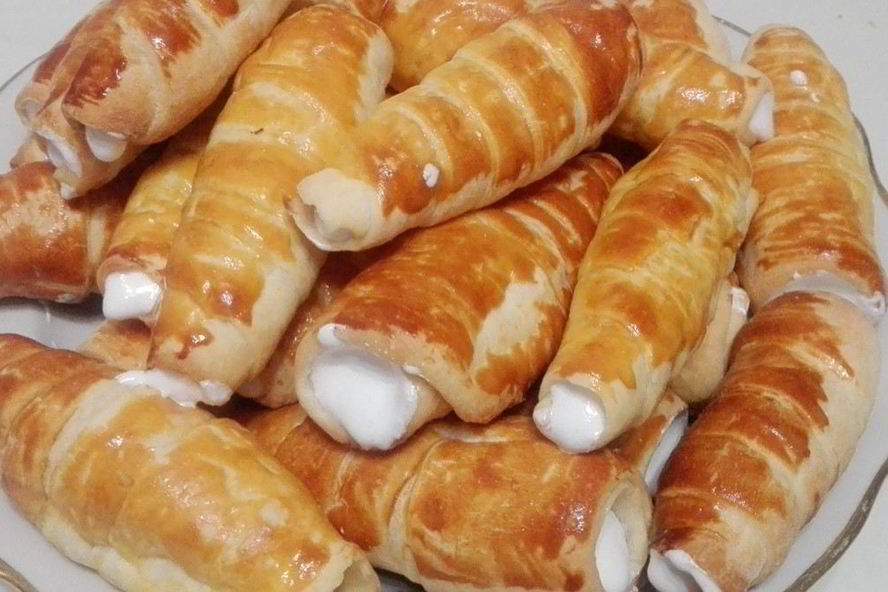 Рецепт трубочек с безе