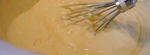 творожный десерт с пудингом и вишневым безе чизкейк. Шаг 6