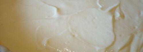 творожный десерт с пудингом и вишневым безе чизкейк. Шаг 7