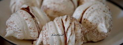 украшения из безе с шоколадом. Шаг 7