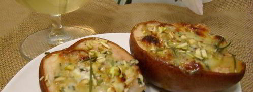 груша, запеченная с сыром и розмарином. Шаг 5