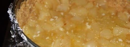 чизкейк с халвой и карамельными яблочками. Шаг 7