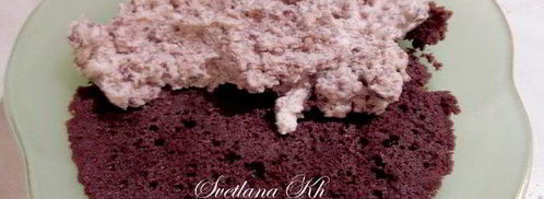 десерт с халвой, клюквой и сливками. Шаг 4