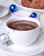 Горячий шоколад с халвой