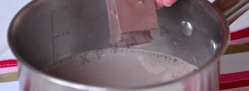 горячий шоколад с халвой. Шаг 5