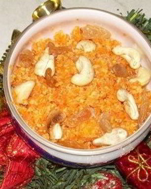 Халва из моркови с кешью