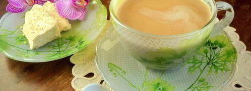 кофе с халвой. Шаг 4