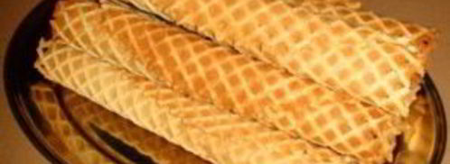 вафельная трубочка с халвой. Шаг 6