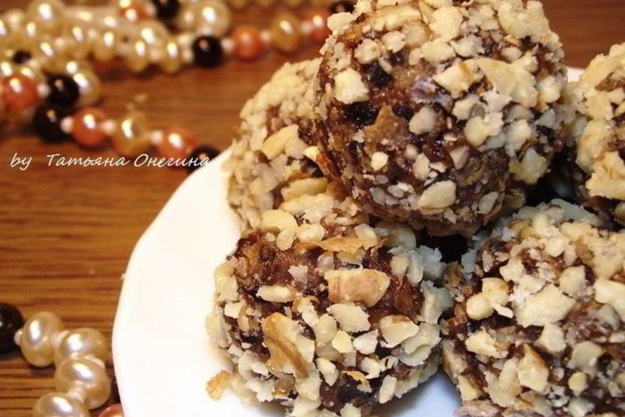 Рецепт домашних конфет из сухофруктов