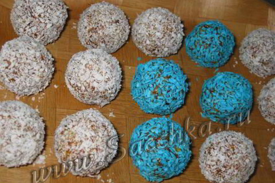 Рецепт конфеток из смеси