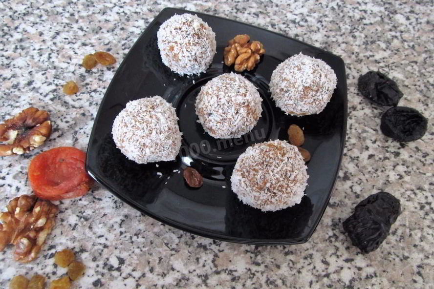 Рецепт конфет из сухофруктов в блендере