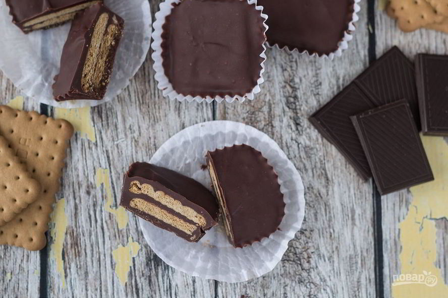 Рецепт конфет на печенье