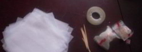 лебеди из конфет. Шаг 12