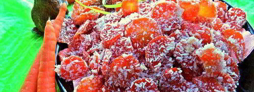 морковные конфеты в кокосе. Шаг 12