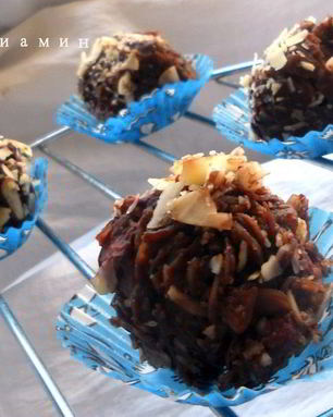 Мягкие шоколадно-имбирные конфеты с вишней