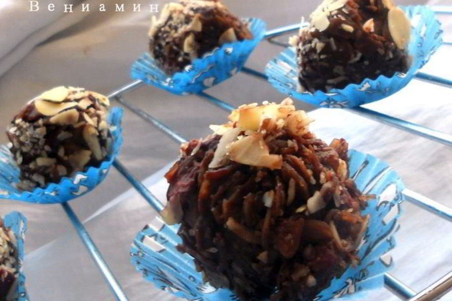 Рецепт мягких шоколадно-имбирные конфеты с вишней