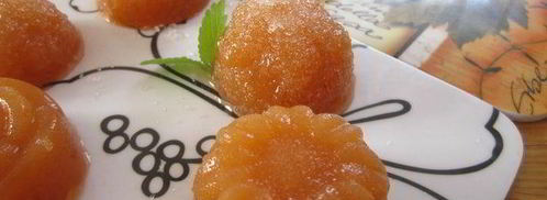 персиковый мармелад и шоколадно-мармеладные конфеты. Шаг 12