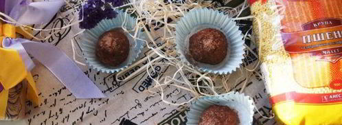 шоколадно-ореховые конфеты из пшена. Шаг 7