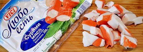 баклажанный мильфей с крабовым кремом. Шаг 3