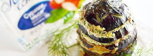 баклажанный мильфей с крабовым кремом. Шаг 8