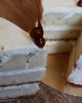 Бисквит с творожно-сливочным кремом