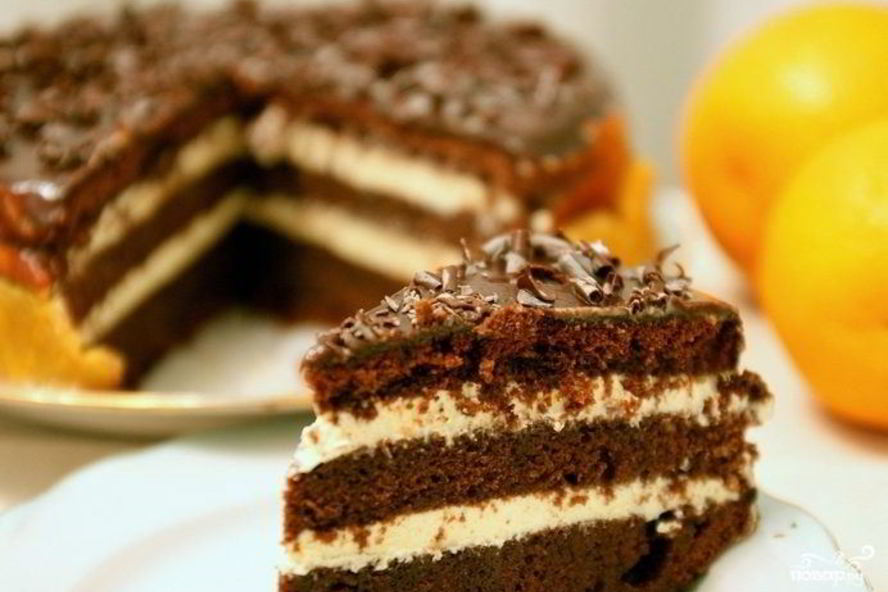 Рецепт бисквита с творожным кремом