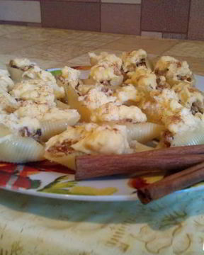 Десертные ракушки с кремом