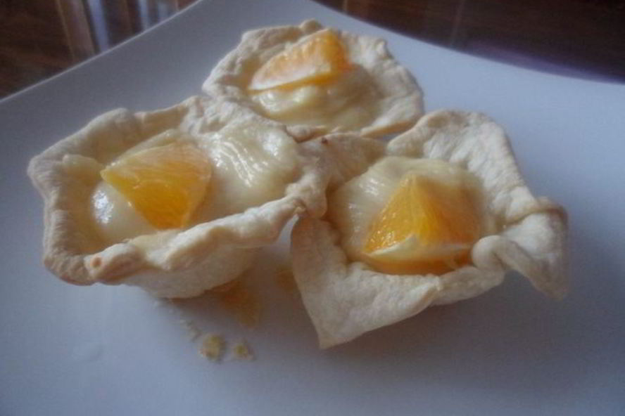 Рецепт корзиночек слоеных с творожным кремом