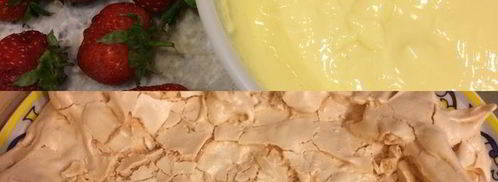 павлова с клубникой и заварным кремом. Шаг 5