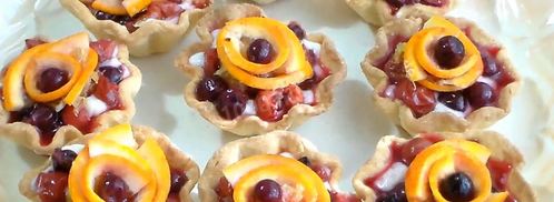 песочные корзинки с кремом и ягодами. Шаг 12