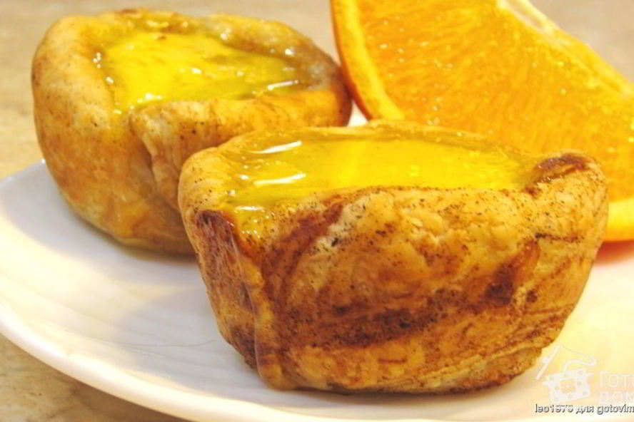 Рецепт слоеных корзиночек с кремом и карамелью