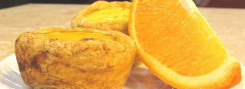 слоеные корзиночки с кремом и карамелью. Шаг 17