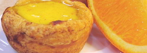 слоеные корзиночки с кремом и карамелью. Шаг 17