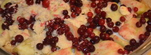 запеченный крем из ряженки с сочной начинкой и под штрейзелем. Шаг 5