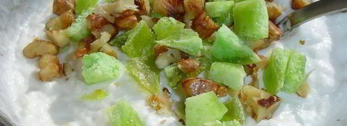 малиновый десерт с цукатами и орехами. Шаг 3