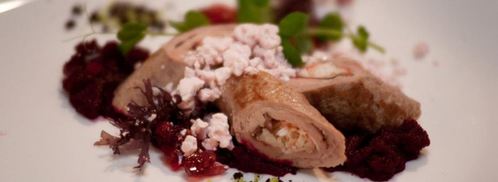 рулет из краба и телятины с вишневым мармеладом. Шаг 10