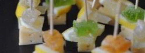 закуска на шпажках с мармеладом. Шаг 4