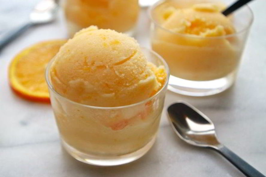 Рецепт мандаринового мороженого на молоке