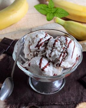 Мороженое из банана и молока