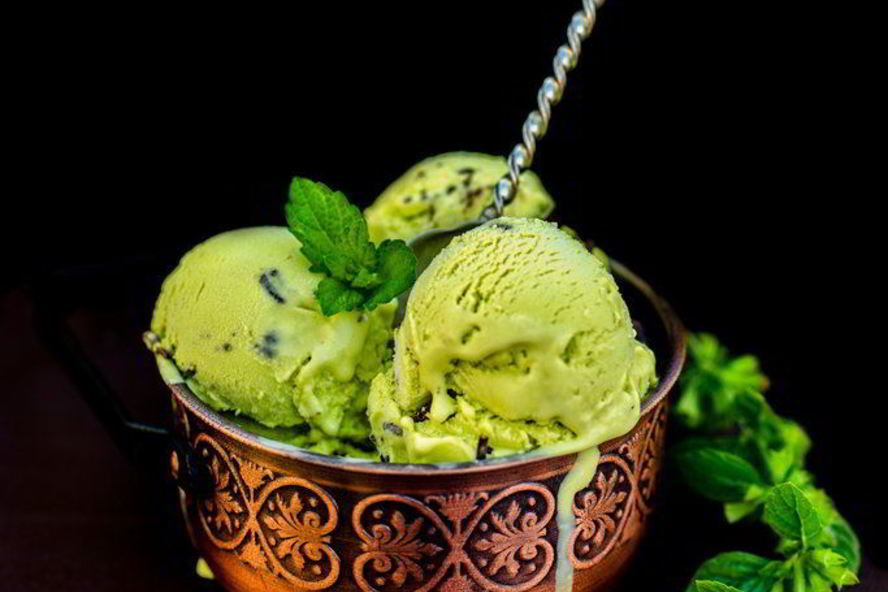 Рецепт мятного мороженого с шоколадом