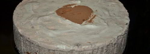 шоколадный торт-мороженое с маршмэллоу и фундуком. Шаг 13