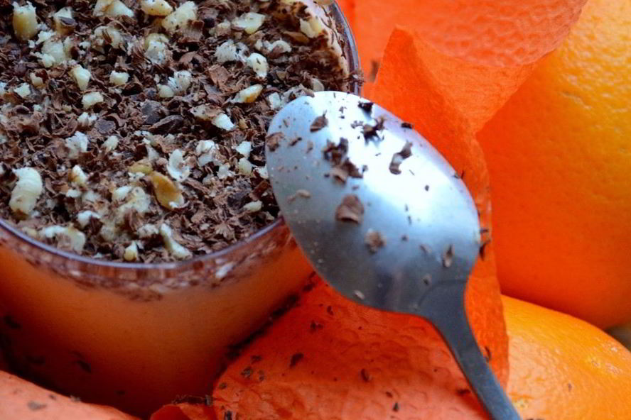 Рецепт апельсинова-творожного мусс