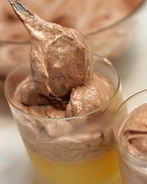 Апельсиновое желе с шоколадным муссом